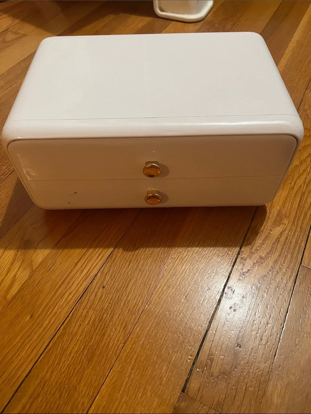 Organizer Box with Gold Accents - Compact Storage
